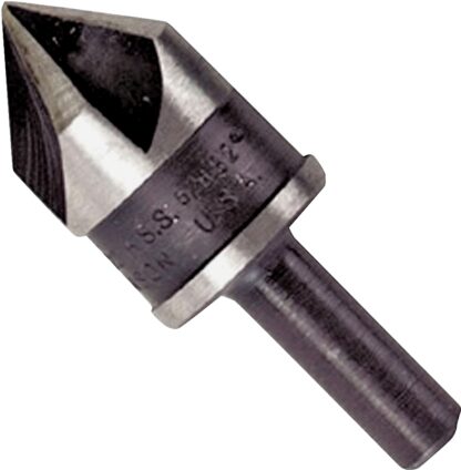 IRWIN 12411 Drill Bit, 1/2 in Dia, 1-21/32 in OAL, Countersink, 5-Flute, 1/4 in Dia Shank, Round Shank