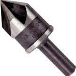 IRWIN 12412 Drill Bit, 5/8 in Dia, 1-23/32 in OAL, Countersink, 5-Flute, 1/4 in Dia Shank, Round Shank