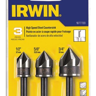 IRWIN 1877720 Countersink Drill Bit, HSS, Black Oxide