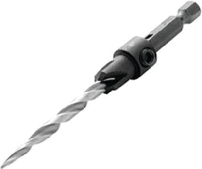 IRWIN 1882785 Drill Bit, 1/4 in Dia, 4-3/4 in OAL, Countersink, 4-Flute, 1/4 in Dia Shank