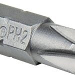 IRWIN 91840 Screwdriver Bit, #2 Drive, Phillips Drive, 1/4 in Shank, Hex Shank, 1 in L, Steel