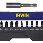 IRWIN 1866983 Insert Bit Set, 10-Piece, Steel, Black Oxide