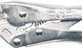 IRWIN Original Series 1402L3 Locking Plier with Wire Cutter, 6 in OAL, 2 in Jaw Opening, Plain-Grip Handle, 2 in L Jaw