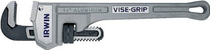 IRWIN 2074114 Pipe Wrench, 2 in Jaw, 14 in L, Aluminum, I-Beam Handle