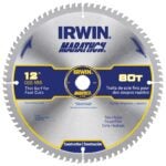 IRWIN MARATHON 14083 Table Saw Blade, 12 in Dia, 1 in Arbor, 80-Teeth, Carbide Cutting Edge