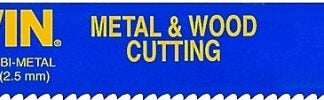 IRWIN 372110 Reciprocating Saw Blade, 12 in L, 10/14 TPI, Bi-Metal Cutting Edge