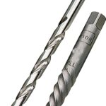 IRWIN 53703 Extractor and Drill Bit Set, Spiral Flute, HSS