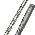 IRWIN 53704 Extractor and Drill Bit Set, Spiral Flute, HSS