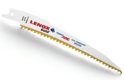 Lenox Gold 21060656GR Reciprocating Saw Blade, 3/4 in W, 6 in L, 6 TPI