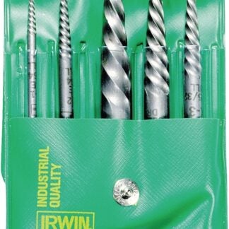 IRWIN 53535 Screw Extractor Set, 5-Piece, Steel, Specifications: Spiral Flute