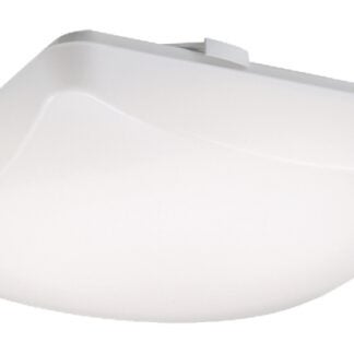 Metalux FM11WSCCR Square Flush Mount Ceiling Light, 120 V, 13.9 W, LED Lamp, 1100 Lumens Lumens, 4000 K Color Temp