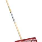 Little Giant DuraPitch II DP2RED Manure Fork, Basket Tine, Polycarbonate Tine, Wood Handle, Red, 52 in L Handle