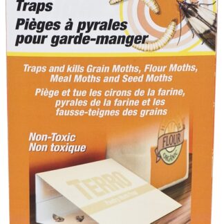 Terro T2900CAN Pantry Moth Trap, Solid, Mild Fruity, 11 in L Trap, 4-7/8 in W Trap