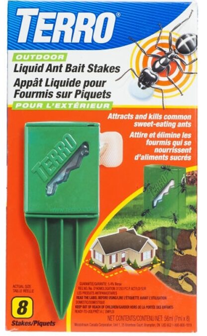 Terro T1812CAN Outdoor Ant Bait Stake, Liquid, 2 fl-oz