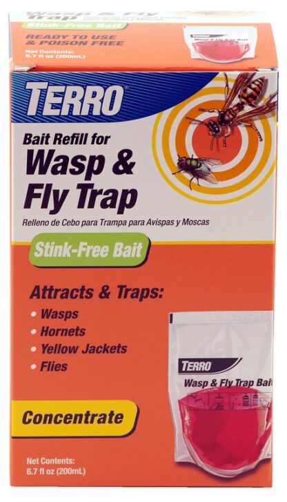 TERRO T513 Wasp and Fly Trap, Liquid, Vinegar, 6.7 fl-oz