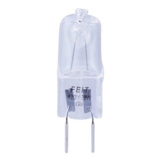 Feit Electric BPQ25/G8/CAN Halogen Bulb, 25 W, G8 Lamp Base, JCD T4 Lamp, 3000 K Color Temp, 2000 hr Average Life Sells in Quantity of 6