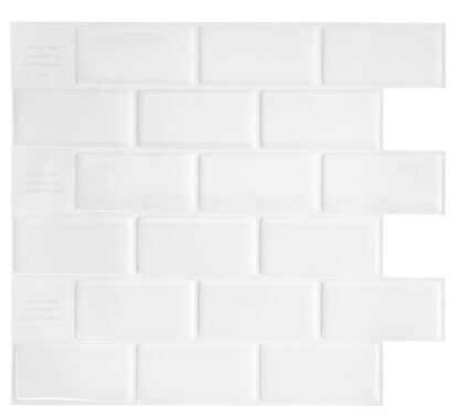 TILE WALL SMART SUBWAY WHITE Sells in Quantity of 6