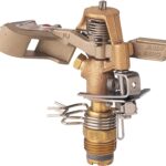 Rain Bird 25PJDAC Impact Sprinkler, 1/2 in Connection, 8 to 12 ft, Brass