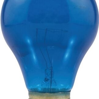 Sylvania 25W/BLUE/A19 Incandescent Lamp, 25 W, A19 Lamp, Medium Lamp Base, 180 Lumens, 2850 K Color Temp Sells in Quantity of 6