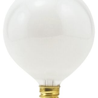 Sylvania 13622 Incandescent Lamp, 25 W, G16.5 Lamp, Candelabra E12 Lamp Base, 165 Lumens, 2850 K Color Temp Sells in Quantity of 6