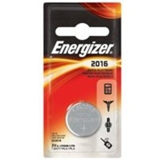 Energizer ECR2016BP Coin Cell Battery, 3 V Battery, 100 mAh, CR2016 Battery, Lithium, Manganese Dioxide Sells in Quantity of 6