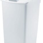 Rubbermaid 2803 FG280300WHT Waste Basket, 45 qt Capacity, Polyethylene, White, 22 in H Sells in Quantity of 6