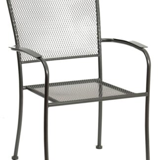 Seasonal Trends Arlington JYL-2077C Stackable Patio Chair with Mesh, 24 in W, 24-1/2 in D, 36-5/8 in H, Steel Seat