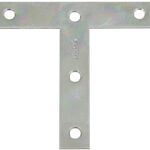 National Hardware 116BC Series N266-445 T-Plate, 4 in L, Steel, Zinc