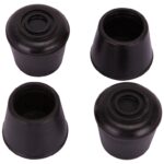 ProSource FE-50634-B Furniture Leg Tip, Round, Rubber, Black, 3/4 in Dia, 3/4 in H Sells in Quantity of 20