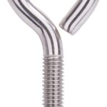 ProSource LR298 Eye Bolt, 9.5 mm Thread, Machine Thread, 2 in L Thread, 1-5/8 in Dia Eye, 414 lb Working Load Sells in Quantity of 10