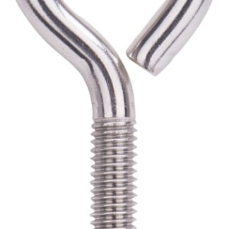 ProSource LR298 Eye Bolt, 9.5 mm Thread, Machine Thread, 2 in L Thread, 1-5/8 in Dia Eye, 414 lb Working Load Sells in Quantity of 10