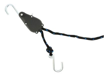 Erickson 01801 Tite Rope, 3/8 in W, 8 ft L, Polypropylene, Black, 250 lb Working Load