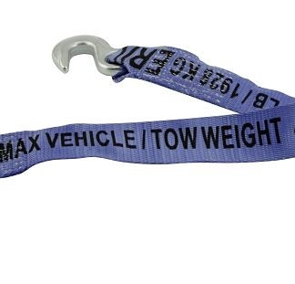 Erickson 09200 Tow Strap, 4250 lb, 2 in W, 15 ft L, Polyester, Red