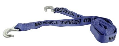 Erickson 09200 Tow Strap, 4250 lb, 2 in W, 15 ft L, Polyester, Red