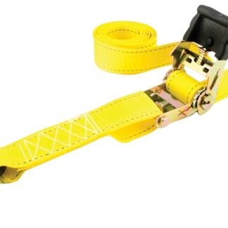 Erickson Professional 34410 Tie-Down Strap, 2 in W, 10 ft L, Polyester, Yellow, 1333 lb Working Load, J-Hook End