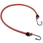 Erickson 06646 Bungee Cord, 8 mm Dia, 18 in L, Hook End, 2/PK