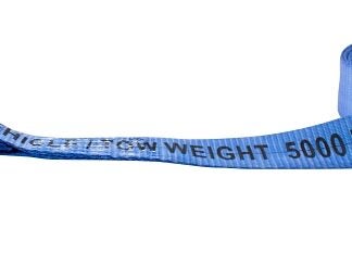 Erickson 59301 Tow Strap, 2 in W, 20 ft L, Polyester, Blue, 5000 lb Working Load