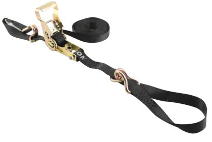 Erickson 01314 Strap, 1 in W, 15 ft L, Black, 1000 lb Working Load, J-Hook End