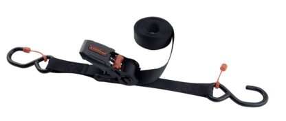 Erickson 01416 Soft Grip Strap, 1 in W, 15 ft L, Black, 433 lb Working Load, S-Hook End