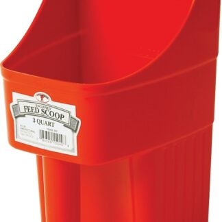 Little Giant 150408 Feed Scoop, 3 qt Capacity, Polypropylene, Red, 6-1/4 in L