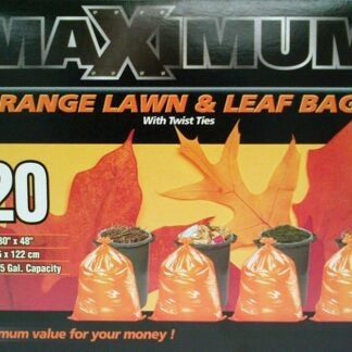 Maximum 26420 Garbage Bag, 98 L, LLDPE, Orange