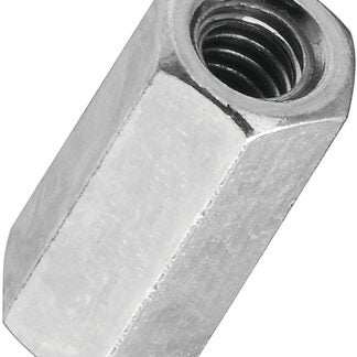 Stanley Hardware 4003 Series N182-659 Coupling Nut, UNC Thread, 10-24 Thread, Steel, Zinc Sells in Quantity of 20