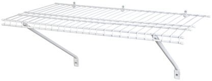 ClosetMaid 1031 Shelf Kit, 60 lb, 36 in L, 12 in W, Steel, White Sells in Quantity of 4