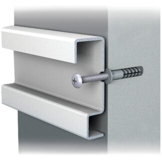 ClosetMaid ShelfTrack 2876 Mounting Hardware, Steel, White Sells in Quantity of 12