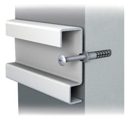 ClosetMaid ShelfTrack 2876 Mounting Hardware, Steel, White Sells in Quantity of 12