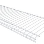 ClosetMaid SuperSlide 4735 Wire Shelf, 70 lb, 1-Level, 16 in L, 72 in W, Steel, White Sells in Quantity of 6