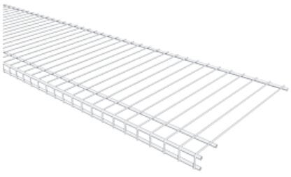 ClosetMaid SuperSlide 4735 Wire Shelf, 70 lb, 1-Level, 16 in L, 72 in W, Steel, White Sells in Quantity of 6