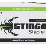 Stinger 136074 Cap Staple, 7/16 in W Crown, 1-1/4 in L Leg, 16 Gauge, Carbon Steel, Electro-Galvanized