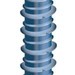 COBRA ANCHORS 672W Screw, 3/16 in Thread, 2-1/4 in L, Hex, Socket Drive, Steel, Fluorocarbon-Coated