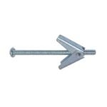 COBRA ANCHORS 081M Spring Toggle Bolt, 2 in L, Steel, 68 lb